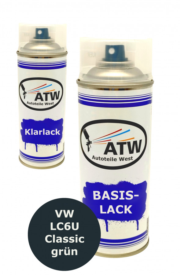 Autolack für VW LC6U Classicgrün +400ml Klarlack Set